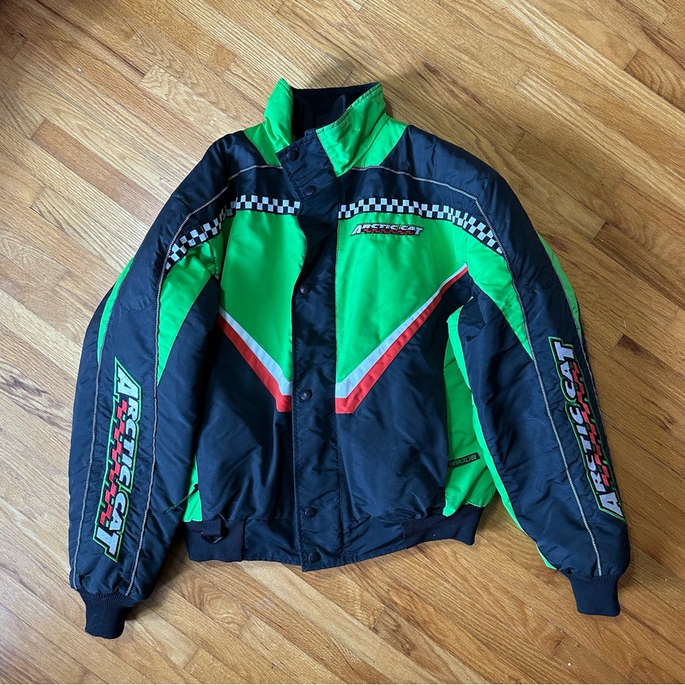 Arctic Cat Mens large Snowmobile jacket with zip out liner, excellent condition